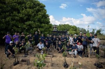 Peduli Lingkungan, Sadara Resort Tanam 300 Pohon Mangrove di Pulau Pudut