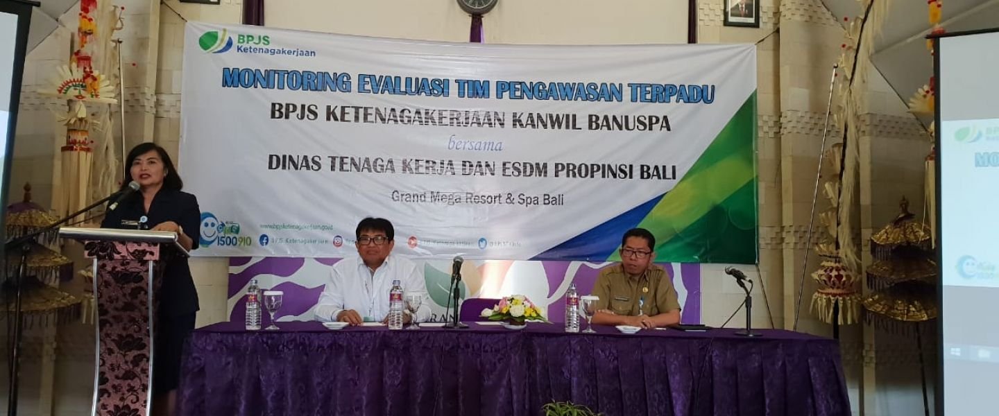 Tindak Perusahan Nakal, BPJS Ketenagakerjaan - Disnaker dan ESDM Bali Gelar Monitoring Terpadu