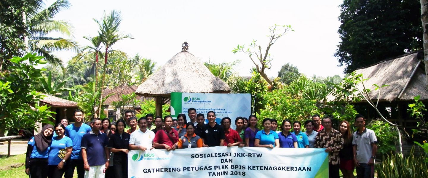 OPTIMALKAN PELAYANAN, BPJS KETENAGAKERJAAN GIANYAR GELAR GATHERING BERSAMA PLKK